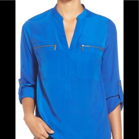 MK ZIPPER POCKET BLOUSE - Picture 4 of 8